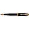 Ручка перьевая PARKER ESSENTIAL SONNET MATTE BLACK GT F 1931516
