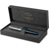 Ручка перьевая PARKER SONNET PREMIUM F537 METAL BLUE CT F золото 18K 2119743