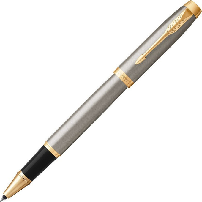 Ручка-роллер PARKER IM BRUSHET METAL GT, F CW1931663