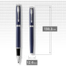 Ручка-роллер PARKER IM MATTE BLUE CT, F 1931661